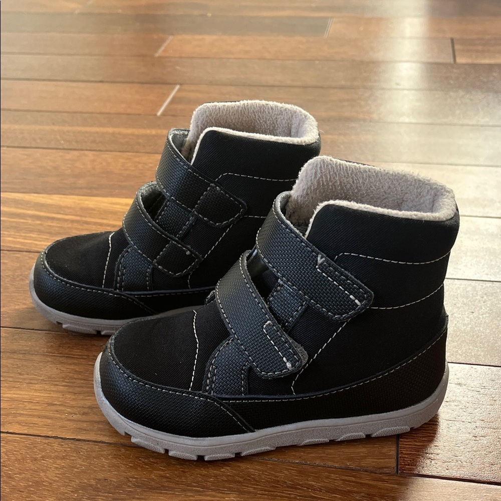 See Kai Run Black Kids Boots